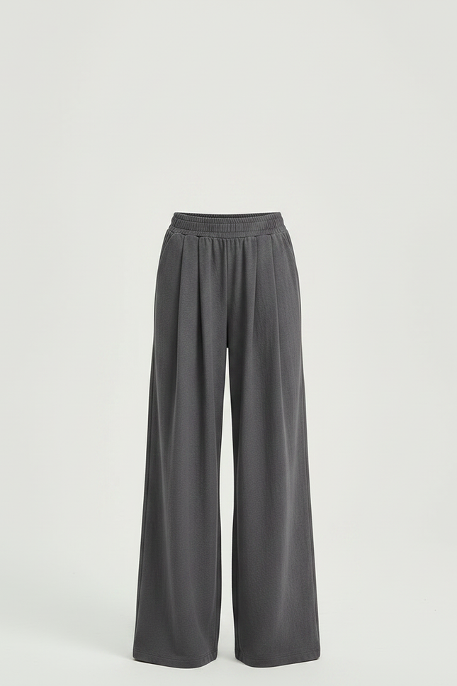 Pantalon Parachute Gris Ample Confortable Fille Décontracté - Molleton - vue 3