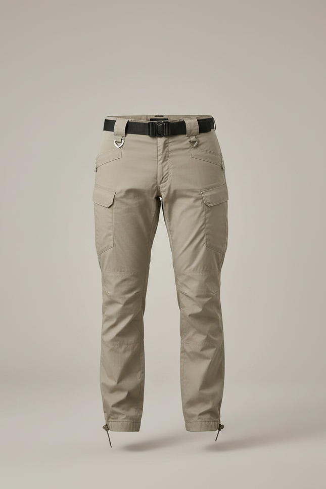 Pantalon Parachute Kaki Cargo Homme Léger Décontracté - Polyester - vue 3