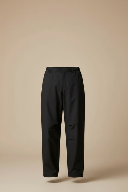 Pantalon Parachute Noir Ample Imperméable Unisexe Décontracté - Polyester - vue 3