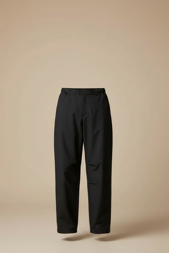 Pantalon Parachute Noir Ample Imperméable Unisexe Décontracté - Polyester - vue 3