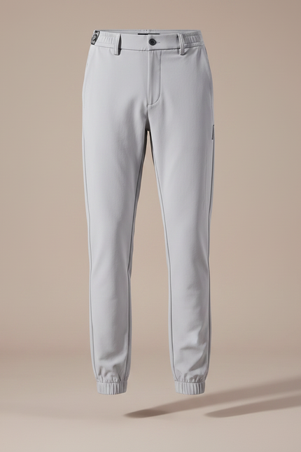 Pantalon Parachute Gris Clair Droit Nylon Élégant Homme - Polyester - vue 3