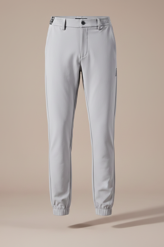 Pantalon Parachute Gris Clair Droit Nylon Élégant Homme - Polyester - vue 3