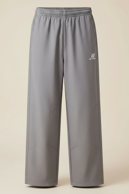 Pantalon Parachute Gris Ample Coton Sport Enfant - Polyester - vue 3