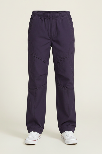 Pantalon Parachute Violet Garçon Ample Décontracté - Polyester - vue 3