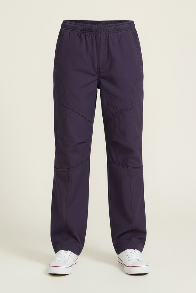 Pantalon Parachute Violet Garçon Ample Décontracté - Polyester - vue 3