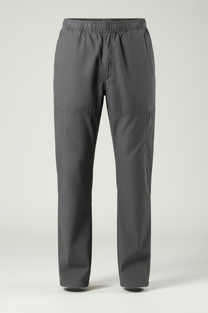 Pantalon Parachute Gris Décontracté Ample Coton Homme - vue 3