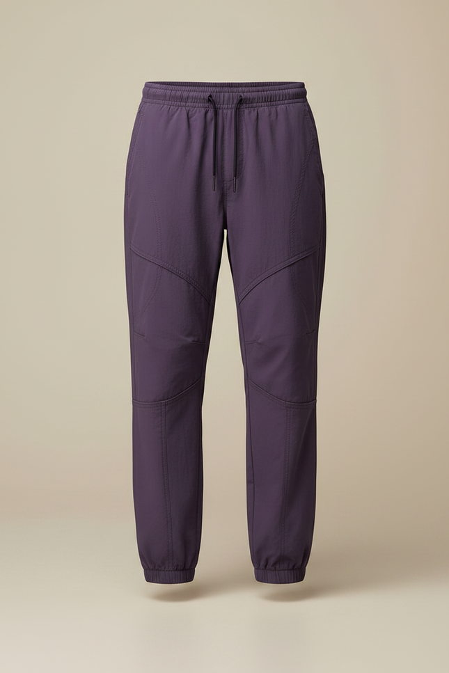 Pantalon Parachute Violet Ample Décontracté Homme - Polyester - vue 3