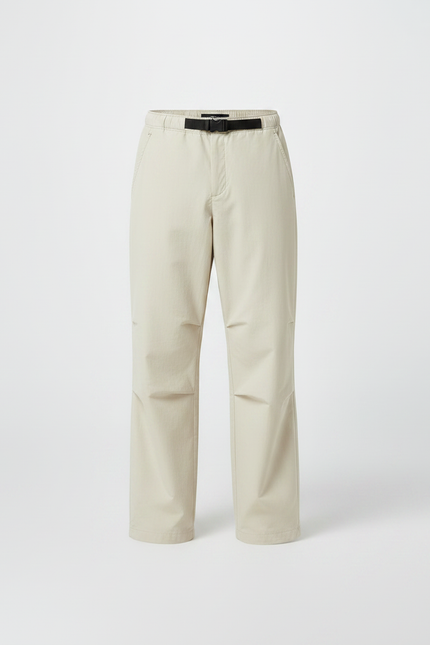 Pantalon Parachute Beige Ample Décontracté Léger Homme - Polyester - vue 3