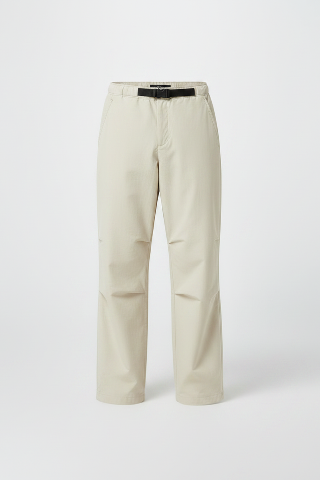 Pantalon Parachute Beige Ample Décontracté Léger Homme - Polyester - vue 3