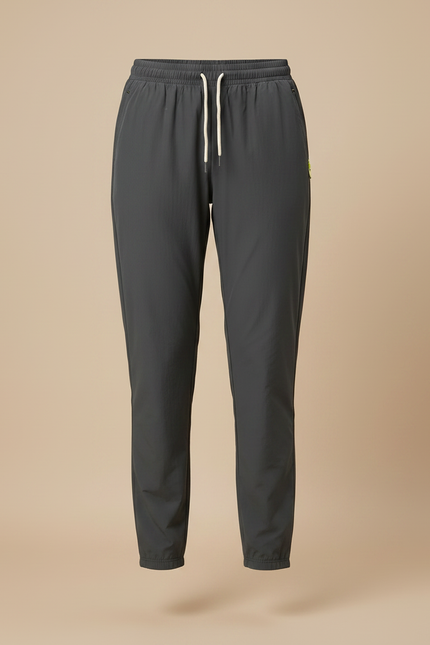 Pantalon Parachute Gris Slim Léger Sport Femme - Polyester - vue 3