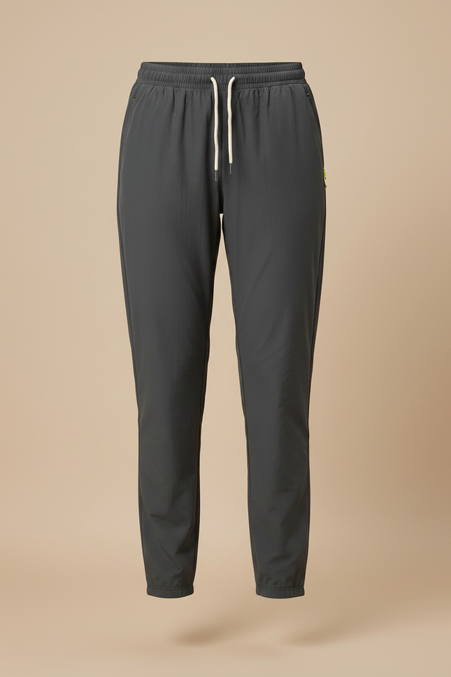 Pantalon Parachute Gris Slim Léger Sport Femme - Polyester - vue 3