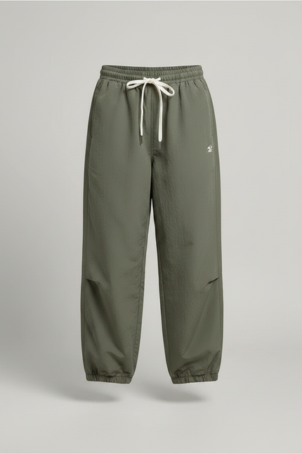 Pantalon Parachute Kaki Ample Décontracté Enfant Sport - Polyester - vue 3