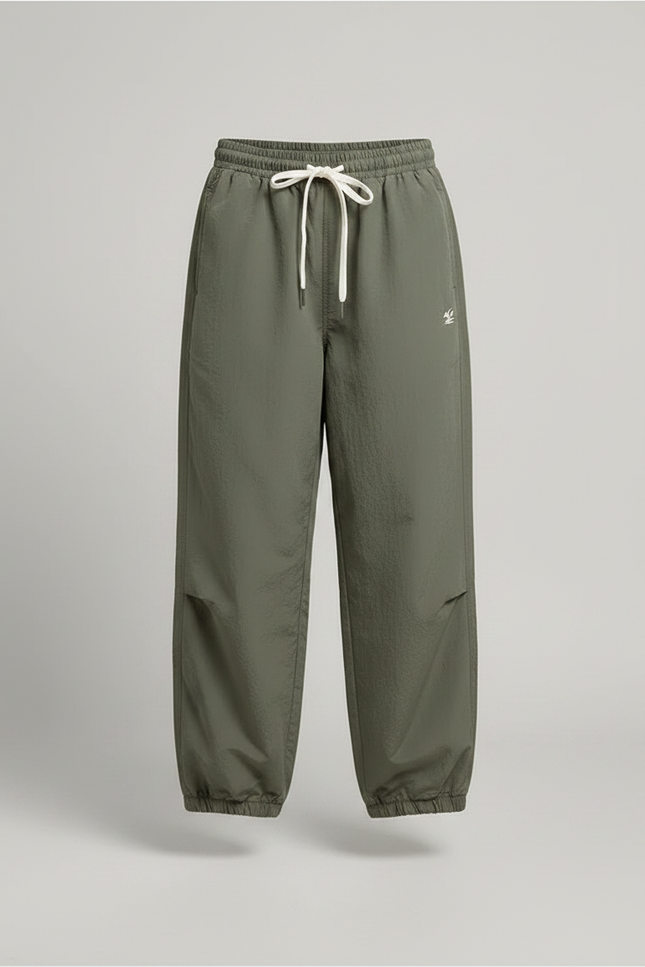 Pantalon Parachute Kaki Ample Décontracté Enfant Sport - Polyester - vue 3