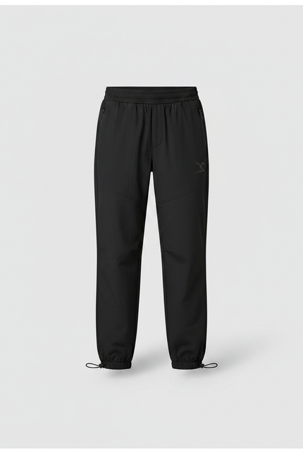 Pantalon Parachute Noir Fluide Décontracté Enfant - Polyester - vue 3