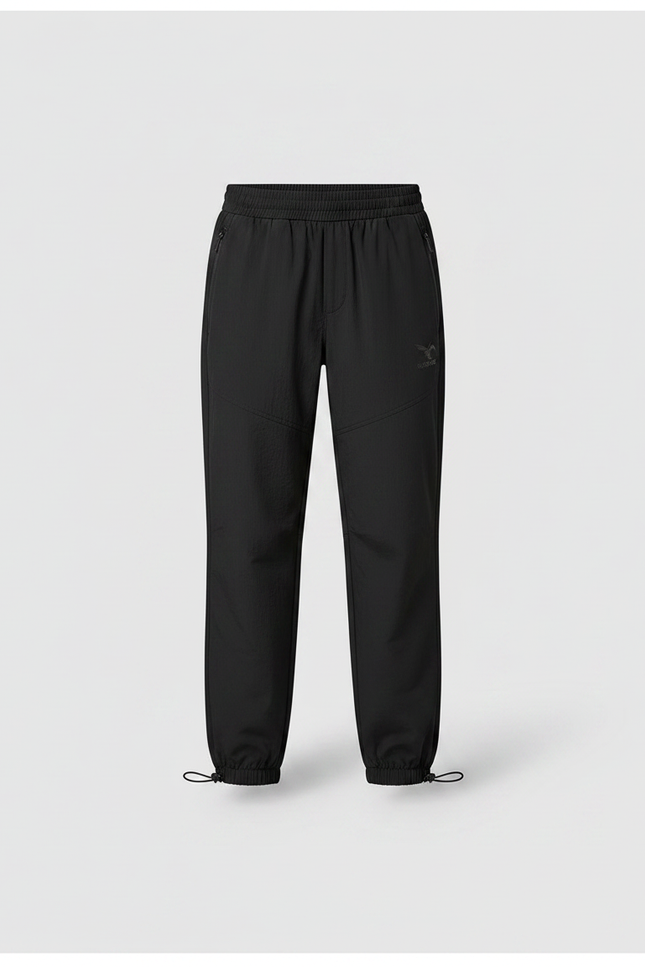 Pantalon Parachute Noir Fluide Décontracté Enfant - Polyester - vue 3
