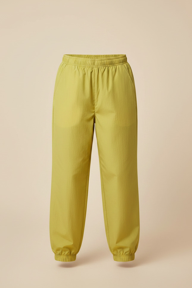 Pantalon Parachute Jaune Ample Sport Enfant - Polyester - vue 3