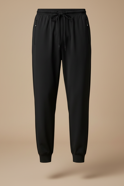 Pantalon Parachute Homme Noir Resserré Aux Chevilles Nylon Techwear 2 - Polyester - vue 3