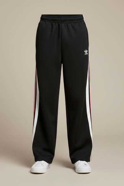 Pantalon Parachute Noir Ample Sportif Garçon Bandes - Polyester - vue 3