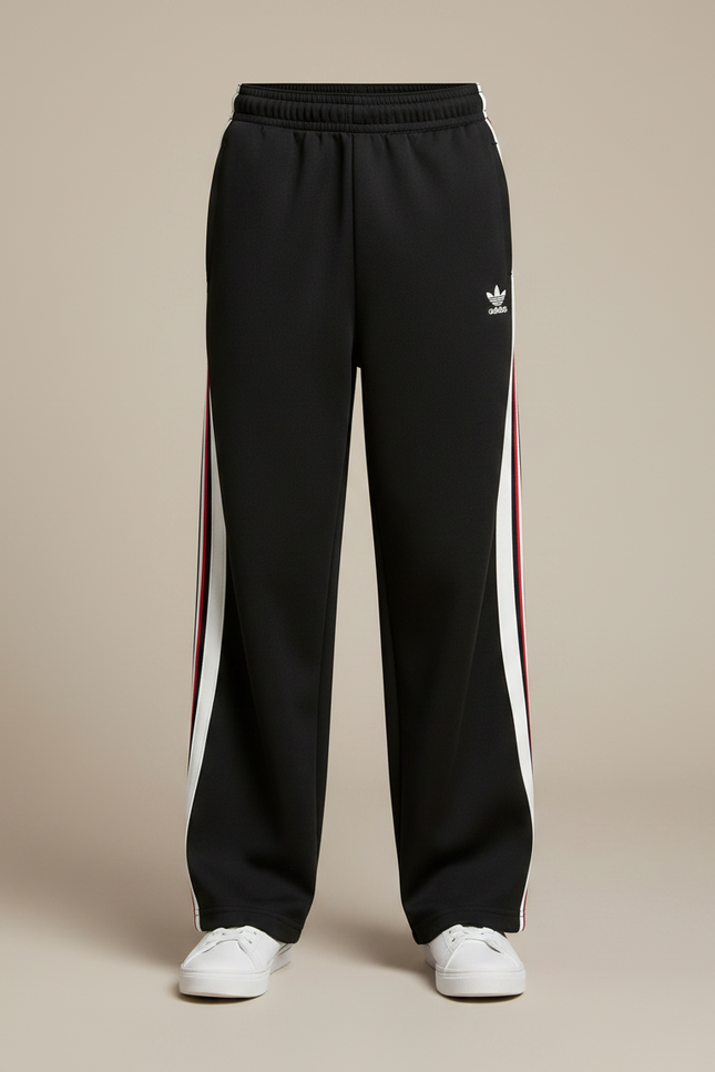 Pantalon Parachute Noir Ample Sportif Garçon Bandes - Polyester - vue 3