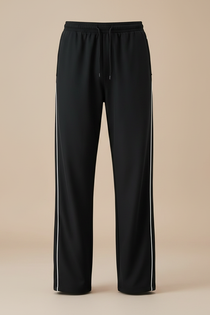 Pantalon Parachute Homme Noir Large - Polyester - vue 3