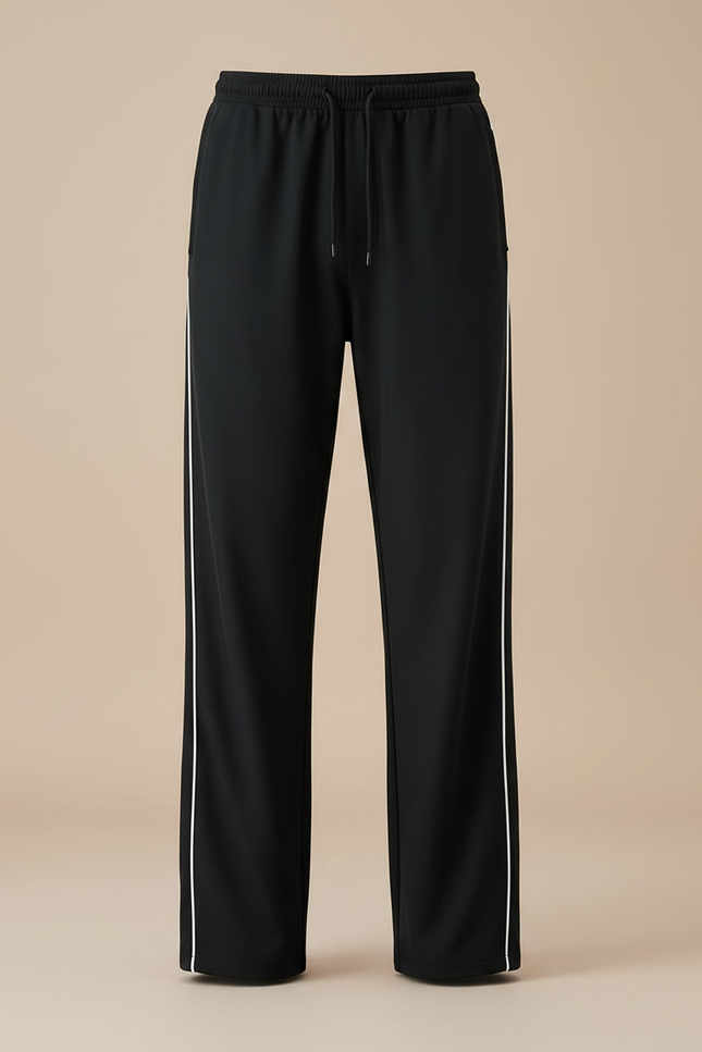 Pantalon Parachute Homme Noir Large - Polyester - vue 3