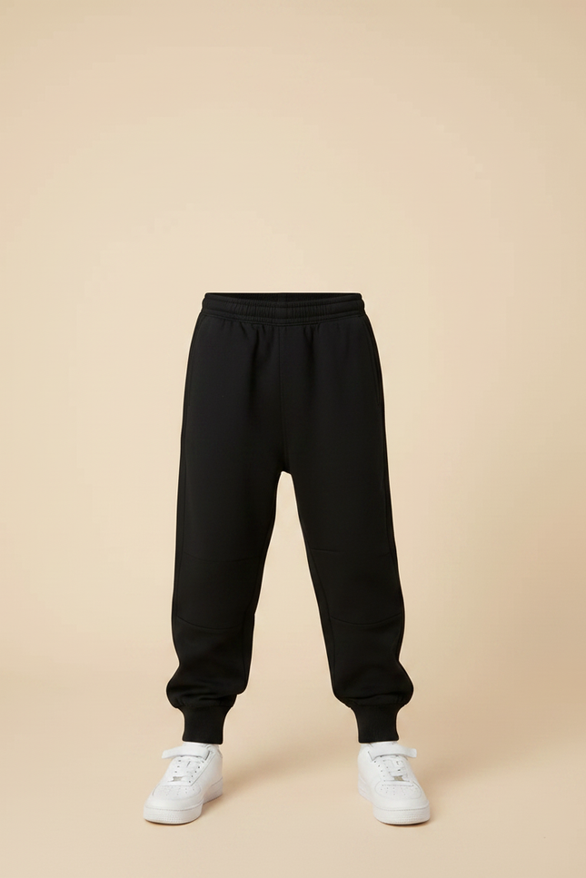Pantalon Parachute Noir Ample Garçon Confortable Sport - Molleton - vue 3