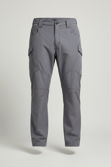 Pantalon Parachute Gris Cargo Tactique Homme Décontracté - Polyester - vue 3