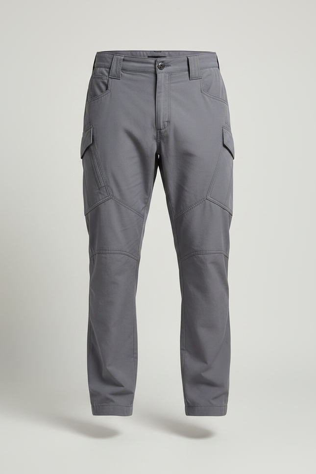 Pantalon Parachute Gris Cargo Tactique Homme Décontracté - Polyester - vue 3