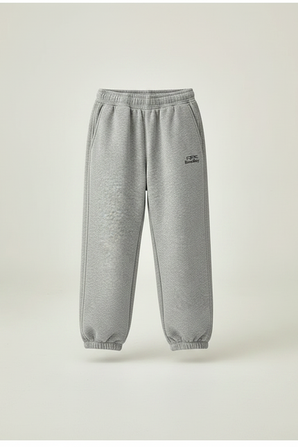 Pantalon Parachute Garçon Gris Resserré Aux Chevilles - Molleton - vue 3