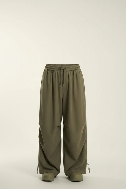 Pantalon Parachute Sport - Kaki Polyester - vue 3