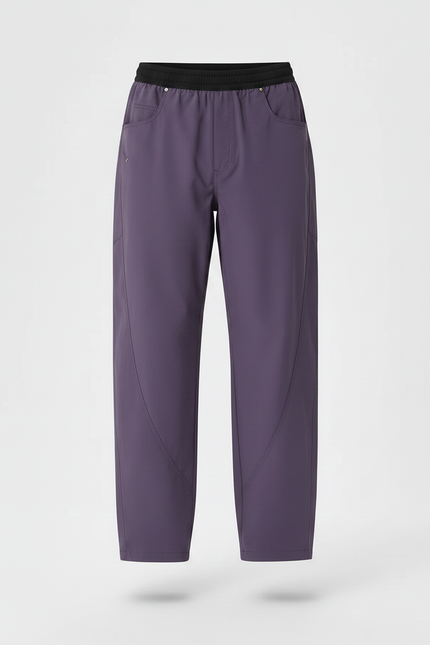 Pantalon Parachute Violet Ample Imperméable Unisexe Sport - Polyester - vue 3