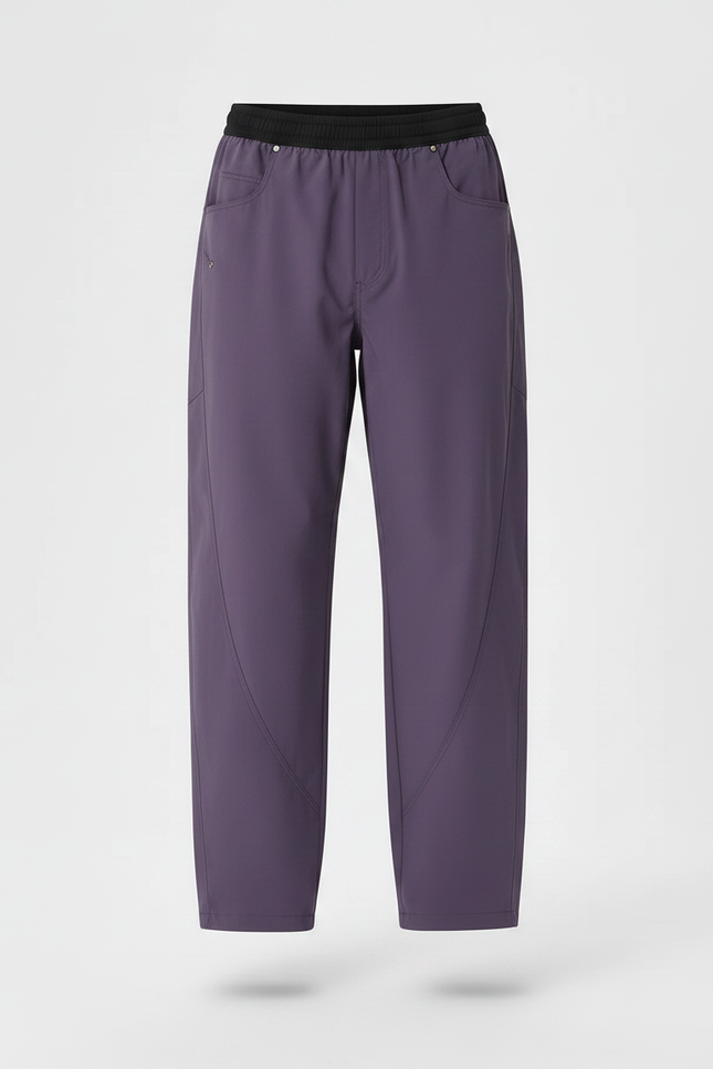 Pantalon Parachute Violet Ample Imperméable Unisexe Sport - Polyester - vue 3