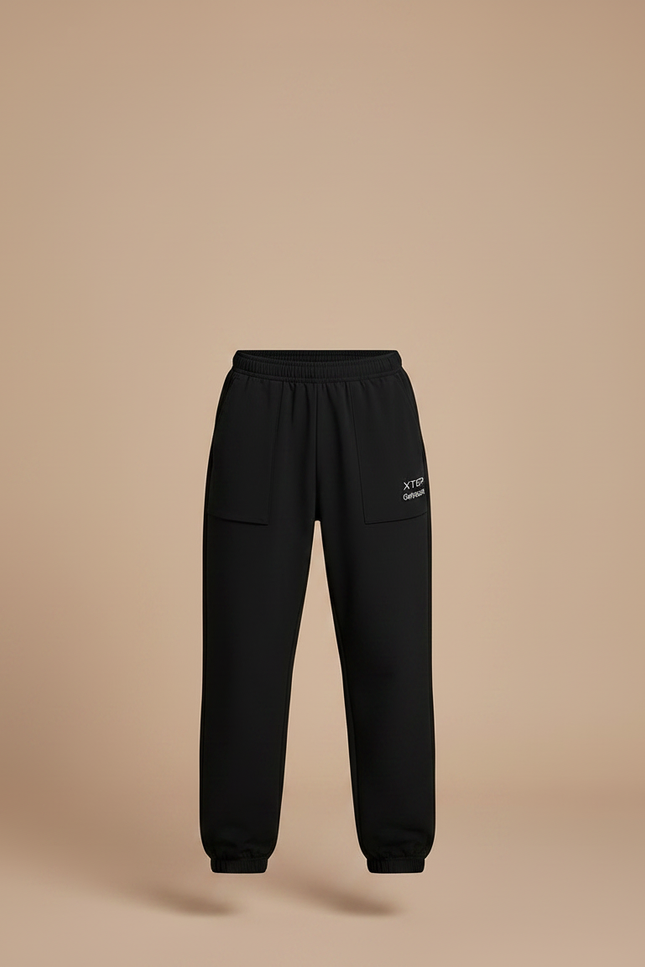 Pantalon Parachute Noir Ample Sport Enfant Respirant - Polyester - vue 3
