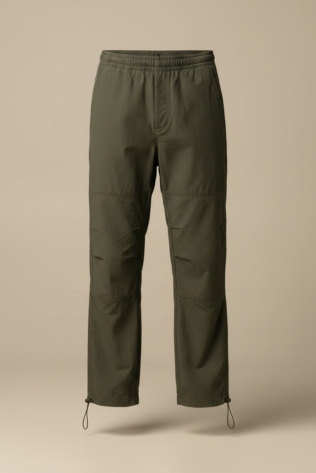 Pantalon Parachute Kaki Ample Nylon Décontracté Homme - Polyester - vue 3