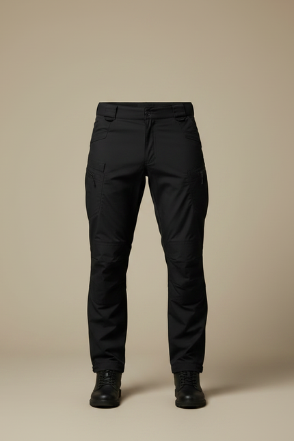 Pantalon Parachute Noir Cargo Homme Léger Technique - Polyester - vue 3
