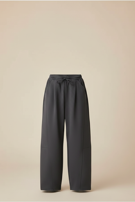 Pantalon Parachute Gris Ample Enfant Décontracté Molleton - vue 3