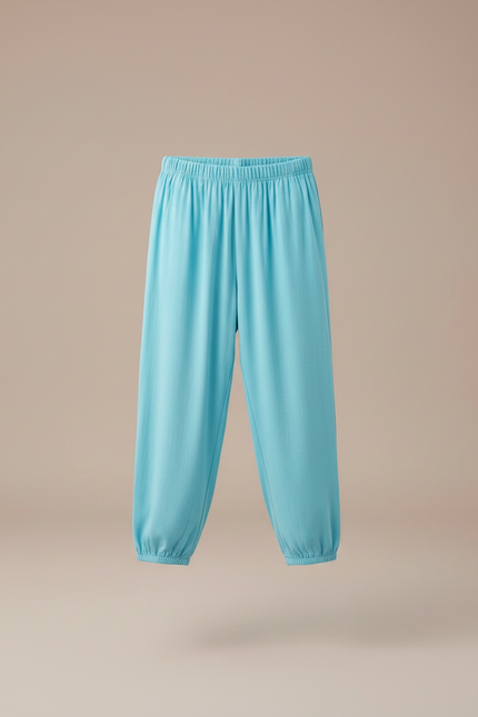 Pantalon Parachute Fluide Coton Ample Confortable Enfant - Violet Viscose - vue 2