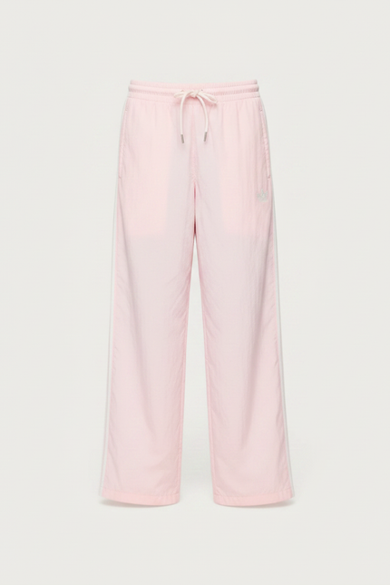 Pantalon Parachute Rose Ample Rayures Blanches Enfant - Polyester - vue 3