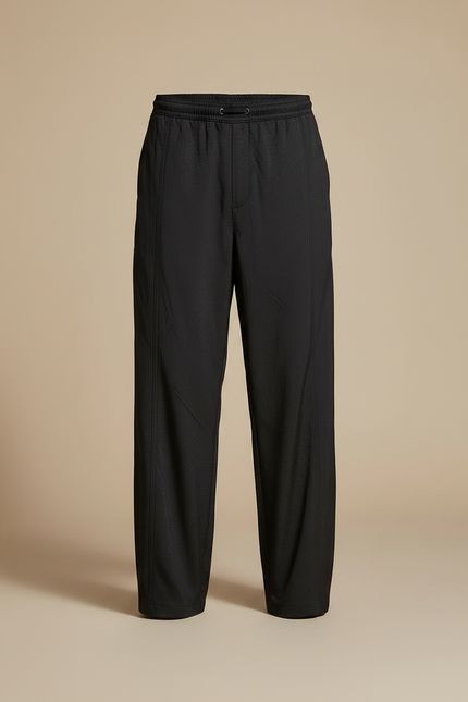 Pantalon Parachute Noir Ample Respirant Homme - Polyester - vue 3