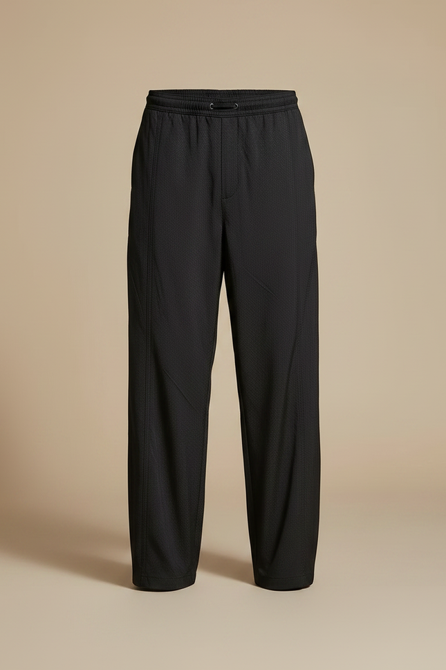 Pantalon Parachute Noir Ample Respirant Homme - Polyester - vue 3