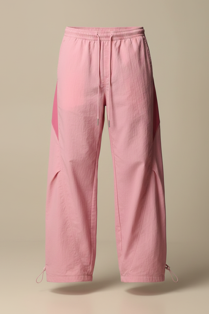 Pantalon Parachute Y2k - Rose Polyester - vue 3