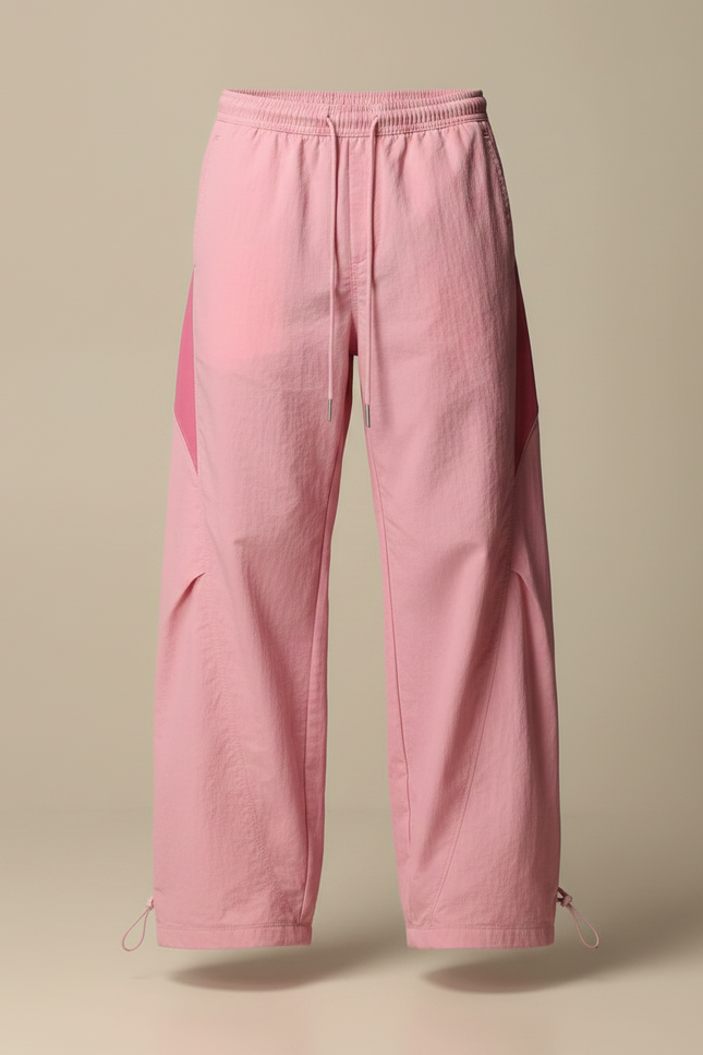 Pantalon Parachute Y2k - Rose Polyester - vue 3