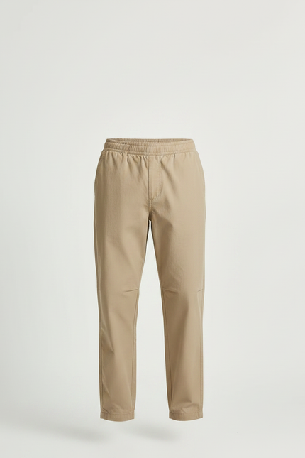 Pantalon Parachute Beige Coton Ample Confortable Décontracté Homme - vue 3