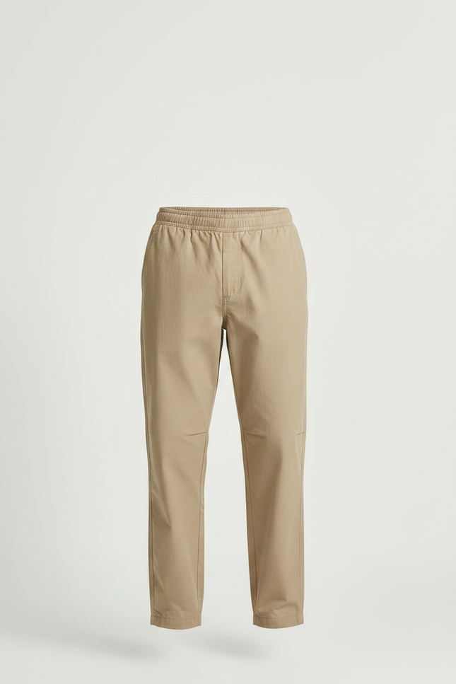 Pantalon Parachute Beige Coton Ample Confortable Décontracté Homme - vue 3