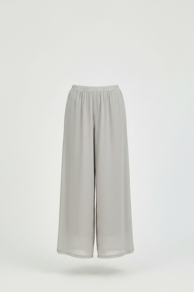Pantalon Parachute Gris Fluide Ample Maille Femme - vue 3