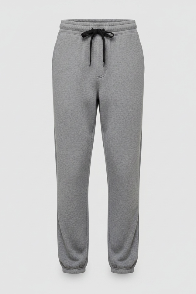 Pantalon Parachute Gris Molleton Ample Décontracté Enfant - vue 3