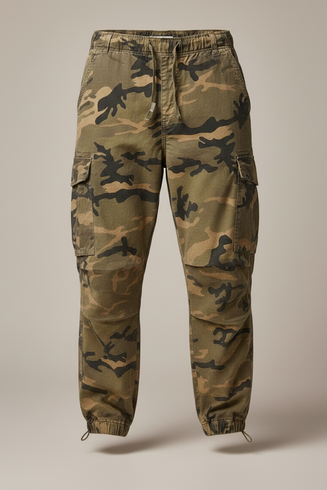 Pantalon Parachutiste - Kaki Toile - vue 3