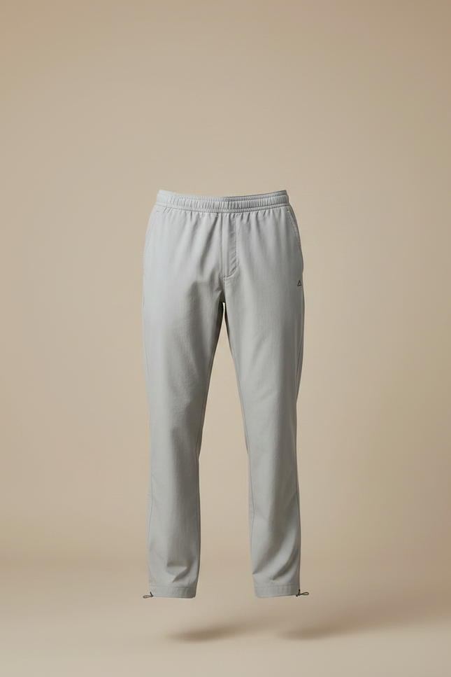 Pantalon Parachute Gris Léger Décontracté Homme Cordon - Polyester - vue 3