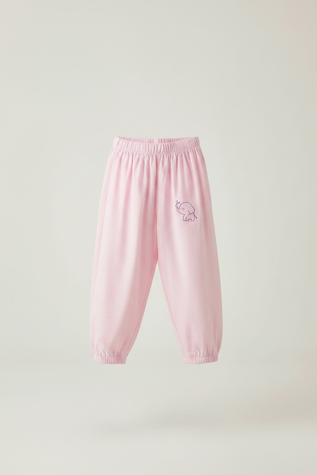 Pantalon Parachute Rose Coton Ample Éléphant Enfant - vue 3