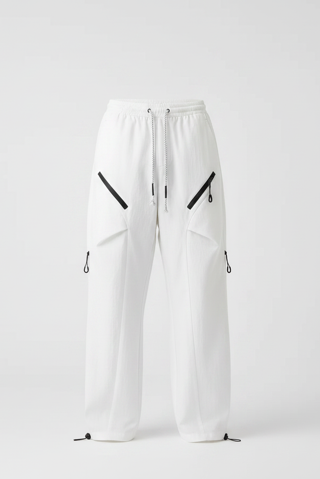 Pantalon Toile Parachute - Blanc - vue 3
